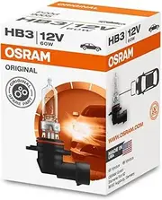 OSRAM 9005 Original HB3, Halogen Headlamp, 12 V Passenger Car, Folding Carton Box, Set of 1
