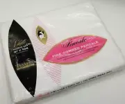 White Percale Sheet Flat Top Double 100% Cotton Fine Combed New In Pkg NIP