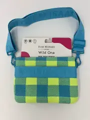 Wild One Isaac Mizrahi Dog Treat Pouch Cosmopolitan Blue Green Poop Bag Carrier