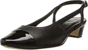 [VANELi] Women's Aliz Black Nappa/Black Patent 6 M US M (B)
