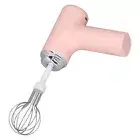 (Pink)Electric Cordless Hand Mixer Handheld Egg Whisk For Cream AP9