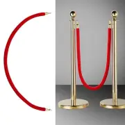 Red Velvet Crowd Control Barrier 5ft Long Self Closing Buckle No Poles Included