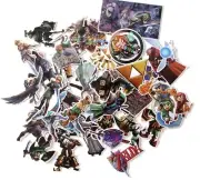 Legend of Zelda Themed Set of 44 Assorted Stickers Decal Set