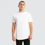 [Nena and Pasadena Supply] Fargo Dual Curved Tee Optical White