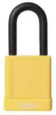 Abus 74/40 Ka Yellow Lockout Padlock,Ka,Yellow,1-3/4"H