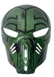 Child's Green Cosplay Character Mask LARP Reenactment Prop Costume Accessory O/S