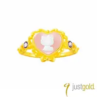 在飛比找momo購物網優惠-【Just Gold 鎮金店】法式古典Kitty 純金戒指