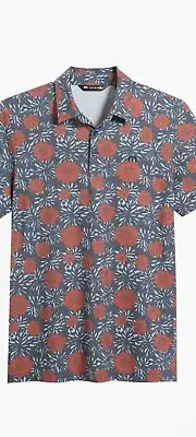 NWT Travis Mathew Heater Series Scenic Pass Floral Polo Shirt Mens Small