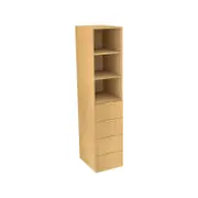 Lugna 2048 x 450 x 580mm Sand 2 Shelf 4 Drawer Storage Cabinet