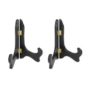 2Pcs Easel Plate Holder, Wooden Folding Display Stand Parts for Picture Frame