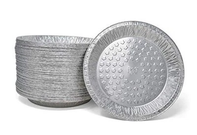 (60 Pack) Premium 9-Inch Pie Pans l Disposable Aluminum Foil l Heavy-Duty l