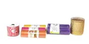 Lot 7 Sparkle Decorative Mesh Tulle Rolls Punchinella Love Ribbon Orange Yellow