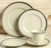 Noritake Ardmore Platinum 5 Piece China Place Setting New Retired VTG-B