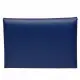 【Hermes 愛馬仕】經典calvi duo EPSON牛皮折疊暗釦名片/零錢包(深藍H083035CK-NAVY)