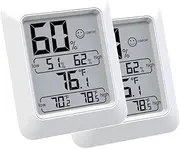 Ariv Hommey 2.8inch Digital Hygrometer Indoor Thermometer Humidity Monitor with Temperature Humidity Gauge, Magnet or Foldaway Stand (2)