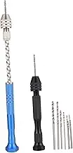 1 Set hand drill tool jewelry drills small handheld drill for jewelry manual push jewelry hand multi tool manual craft drill hand drill for jewelry making pin vise pinch steel gem