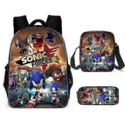 Sonic 3 Piece School Bag Lunch Bag Pencil Case Kids Set Colour 4
