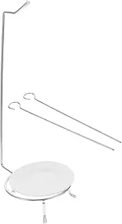 PHENOFICE 1 Set BBQ Skewer Rack Portable Stainless Steel Hanging Holder for Outdoor Grilling for Camping Picnics Secure Hook System for Even Cooking Lightweight Easy to Clean