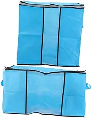 VILLFUL 2pcs Luggage Bag Clothes Storage Bags Reinforced Bag Bedding Packing Bags Clothing Sorting Packages Packing Bags for Travel Clothing Storage Bags Comforter Blue Non-woven Fabric