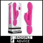Evolved Pink Dragon 24.2cm Usb 10 Thrusting Vibrating Rabbit Sextoy 10 Speed