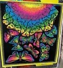 BUTTERFLIES VINTAGE 1970's BLACKLIGHT HEADSHOP POSTER By M.C. ESCHER -NICE!