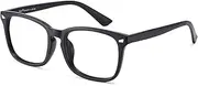 Cyxus Blue Light Glasses Men/Women Computer Eyewear UV Protection Anti Eye Strain Eyeglasses Sleep Better Matte Black Frame