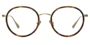 Linda Farrow SATO LFL1452 C2 Men's Glasses Gold Size 50 - Private Health Rebate - Blue Light Block Available