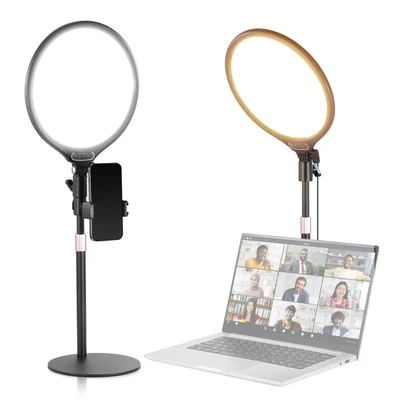 NEEWER R10D 10.5" Ring Light, 15W, 3000-6500K, w/Stand & Phone Holder