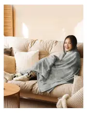 [DreamZ] Electric Throw Blanket in Grey