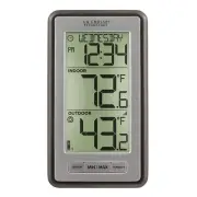 La Crosse Technology WS-9160UV3 Digital Indoor Outdoor Thermometer Titanium