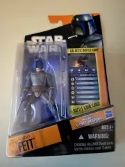 Star Wars Saga Legends SL05 Jango Fett Action Figure Galactic Battle Game Card
