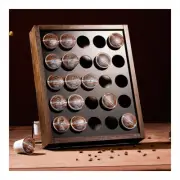 Peak Coffee K Cup Holder - 25 Pod Storage K & K Rack | Natural US STOCK