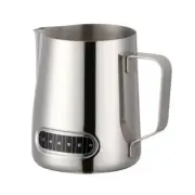 600ml Stainless Steel Milk Frothing Pitcher with Temperature Coffee