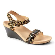 Vionic Laurie Wedge Sandal - Tan Leopard