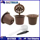 AU 3pcs Refillable Reuse Coffee Capsule Filters for Nespresso Machine (Coffee)