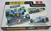 Rare 1970s SCALEXTRIC GP.16 1/32 Indy F1 Formula One Slot Car Race Set