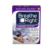 Breathe Right Nasal Strips Nasal Congestion Calming Lavender Scented Strips 26Ct
