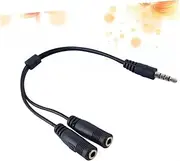 DOITOOL 2 1 3.5 Mm to Audio Cable Headphones Splitter Audio y Cable for Gaming Audio Converter Cable Audio Adapter for Stereo Speaker Earphone Splitter Audio Receiver 2rca y Splitter Black