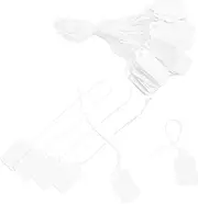SECFOU 90Pcs Writable Jewelry Tags with String Price Marking Labels for Clothing and Accessories Blank Price Tags for Business for Displaying Product Information