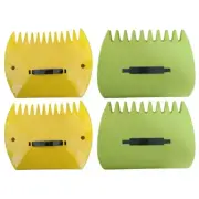 1 Pair Garden and Yard Leaf Scoops Hand Rakes, Large Sized Leaf Collector Set