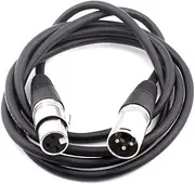 LIFKOME 10M XLR Male to Female Microphone Cable Cord Durable Black Connector for Sound Equipment Mixer Loudspeaker and More for Professional Audio Use