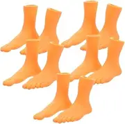 5Sets Funny Foot Puppets Finger for Halloween Miniature Vinyl Left for Dress Up Masquerade Parties and Finger Shows