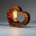Wooden Table Night Lamp Edison/Home Decor/Bedside,Bedroom, Nursery Lamp for Kids