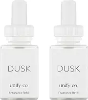 Pura & Unify Co. Home Scent Refill - Smart Home Air Diffuser Fragrance - Up to 120-Hours of Premium Fragrance per Refill - Clean & Safe Diffuser Fragrance - Household Essential - 2 Pack, Dusk