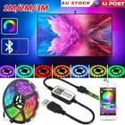 1M 2M 3M LED Strip Light 5050 RGB USB 5V Bluetooth Music TV Back Room Lamp Deco