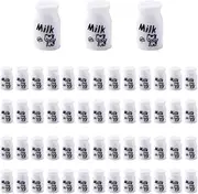 NOIAFZY 50Pcs Mini Cow Milk Bottle Resin Accessories 3D Bottle for DIY Cream Phone Case Photo Frame Decorations Jewelry Making Supplies, Small, Metal,Resin, No Gemstone