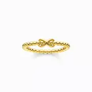 THOMAS SABO Ring Kugeln 925 Sterlingsilber vergoldet TR2320-413-39 Größe 48