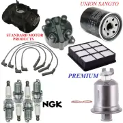 Tune Up Kit Filters Cap Wire Spark Plugs For MITSUBISHI MIRAGE L4 1.5L 2000-2002 (for: Mitsubishi)