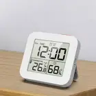 Temperature And Humidity Meter Waterproof Shower Timer Bathroom Clock Bedroom SE