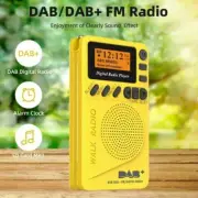 DAB Mini Pocket Radio Portable DAB+FM Digital Radio Rechargeable LCD Display